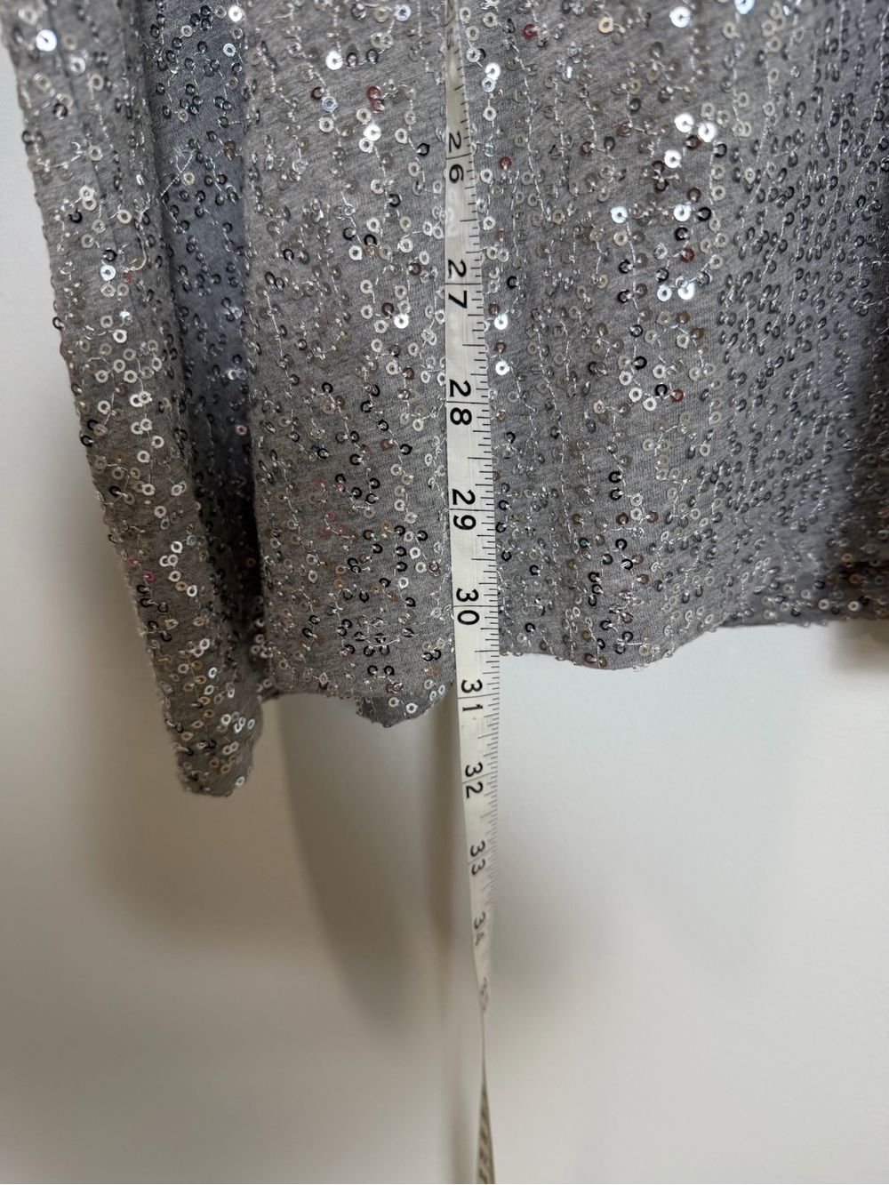 NWT Avenue Modern Metallics Silver Sequin Tunic Top Plus Size 22/24 - Picture 8 of 8